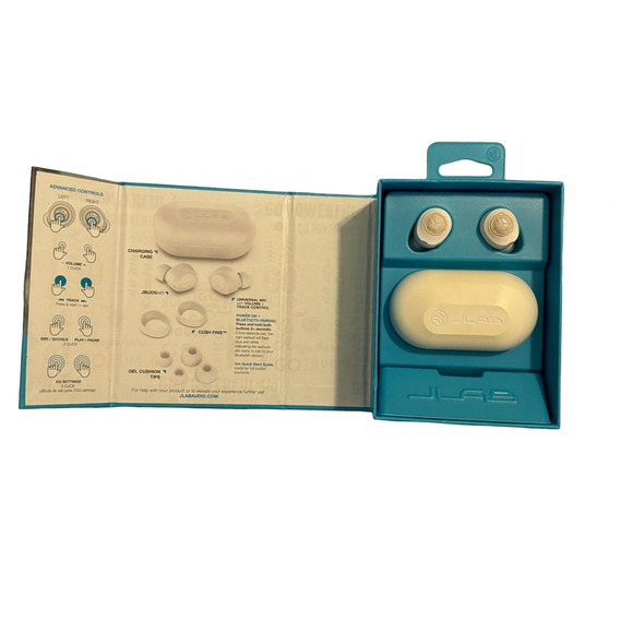 JLab JBuds Air Audio True Wireless Signature Bluetooth Earbuds - White - Picture 5 of 6